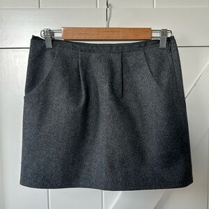 J. Crew Gray Wool Skirt